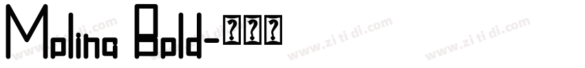 Molina Bold字体转换